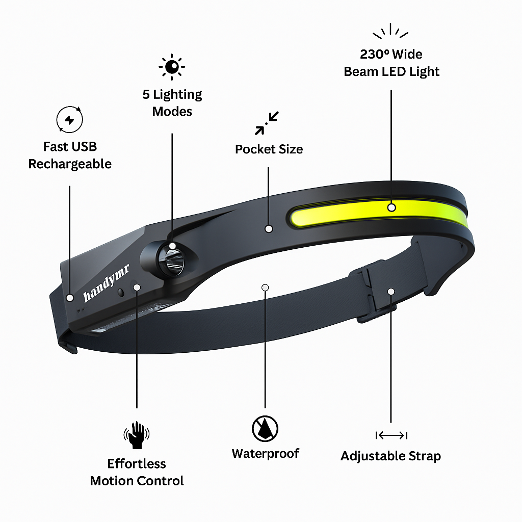 HandyMr™ GlowMate 2025 – Wireless LED Light with Motion Sensor