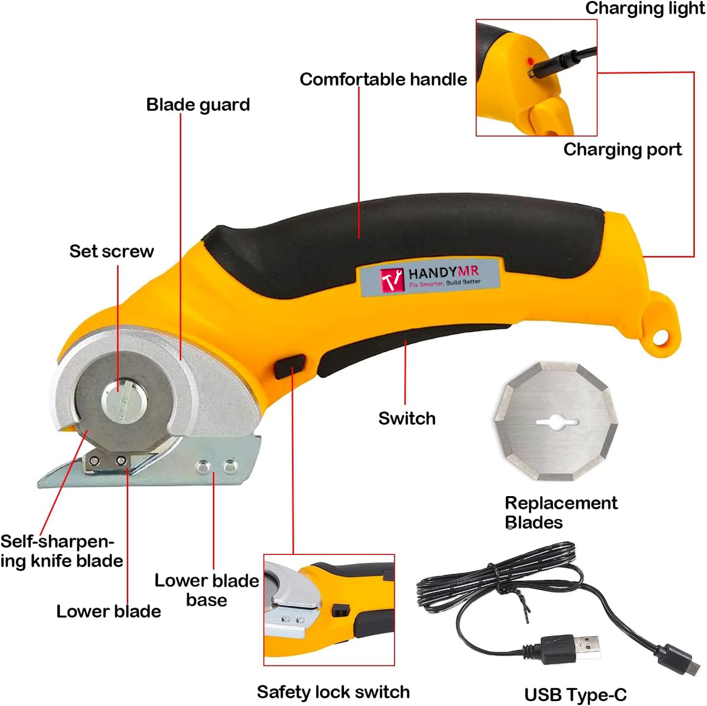 HandyMR™  Next-Gen Cordless Electric Scissors #2025 - Smooth Cuts on Any Material