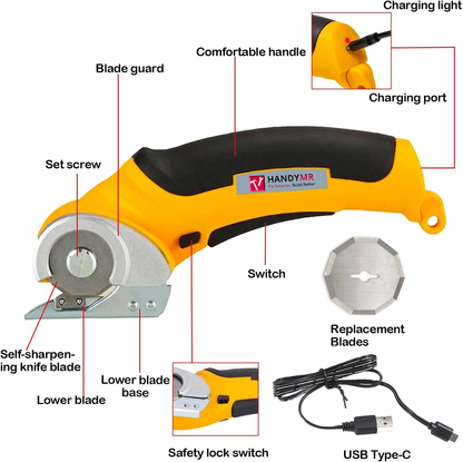 HandyMR™  Next-Gen Cordless Electric Scissors #2025 - Smooth Cuts on Any Material