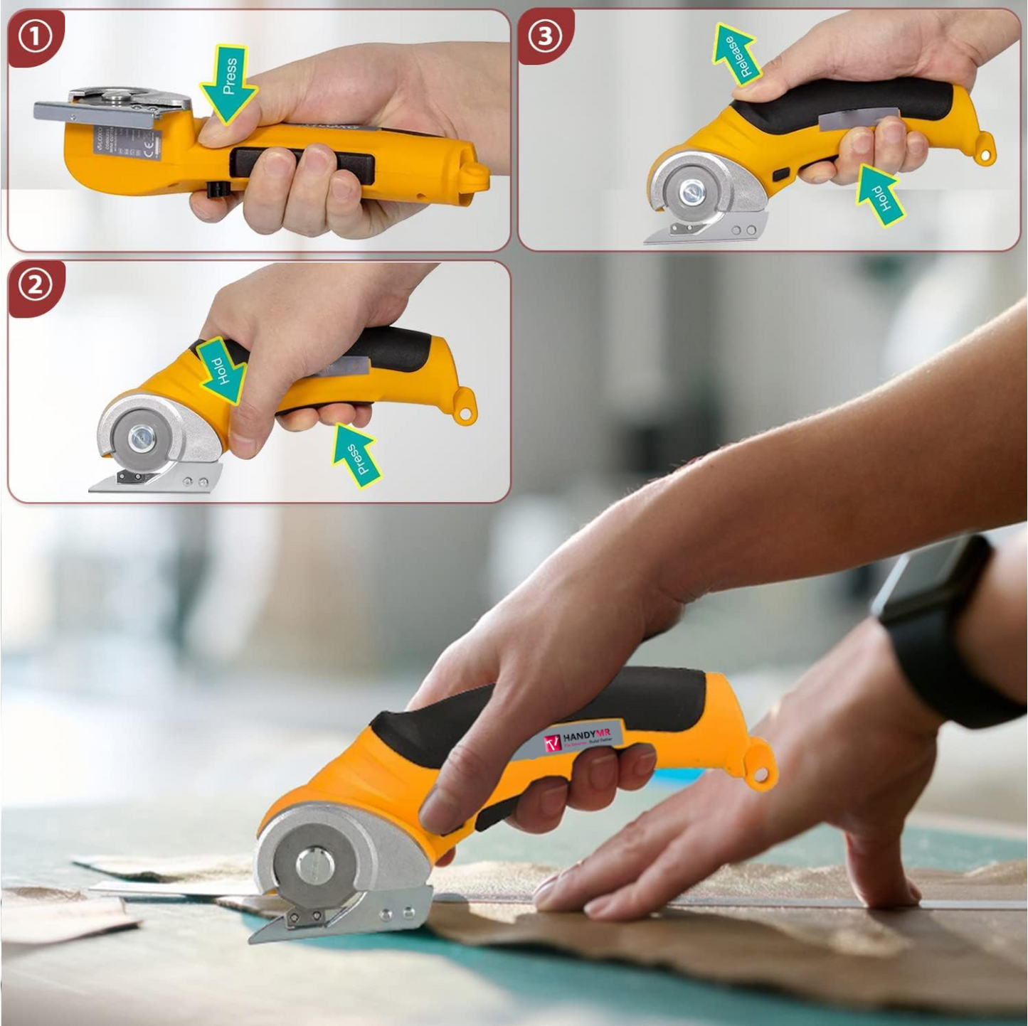 HandyMR™  Next-Gen Cordless Electric Scissors #2025 - Smooth Cuts on Any Material